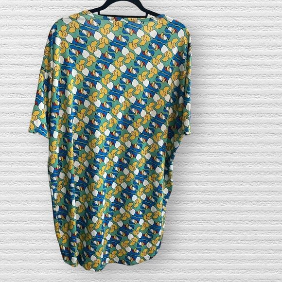 NWT Womens Lularoe Disney Donald Duck Sz Small Irma.Tag Is Small, But Fits Loose - Picture 2 of 15